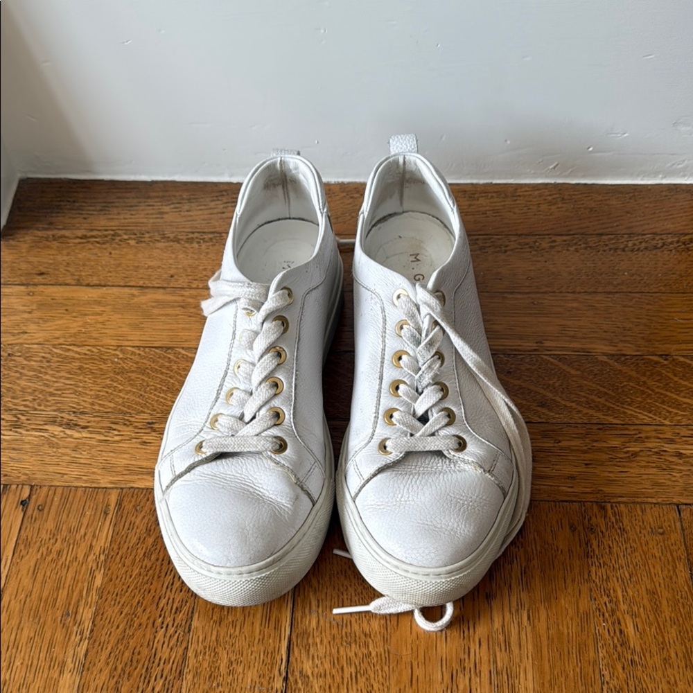 M. From White Leather Sneakers (size 37.5)